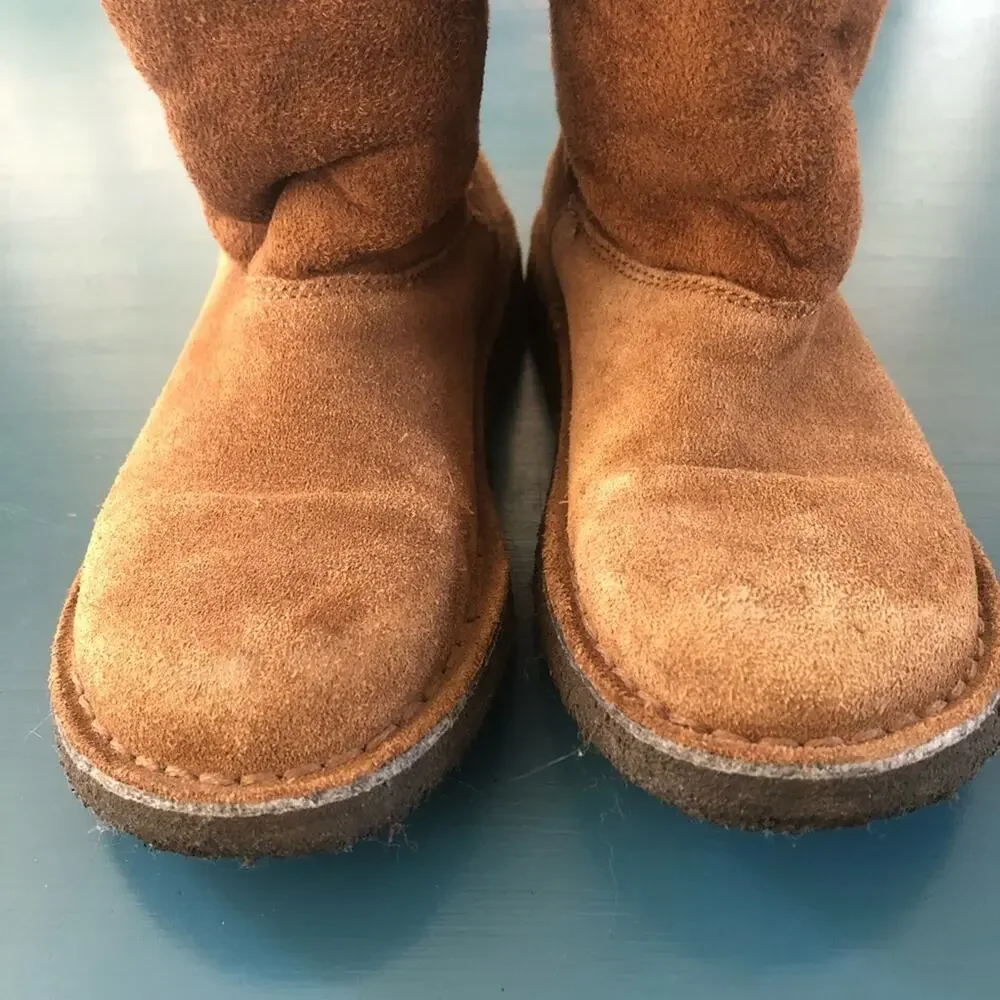 Primigi Kids Suede Boots Fuzzy Brown Size 12 1/2 (EU30)